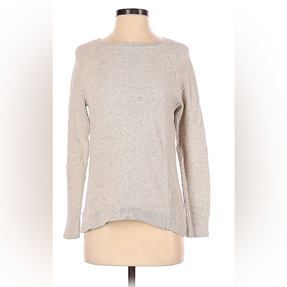 🌻 2/$10 Ann Taylor Loft chunky Sweater beige size small